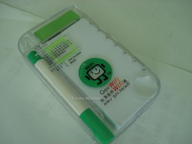 auto memo pad with pen