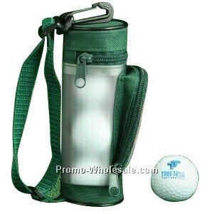 Mini Golf Bag Tournament Gift Pack With 3 Golf Balls & 2-1/8" Golf Tees