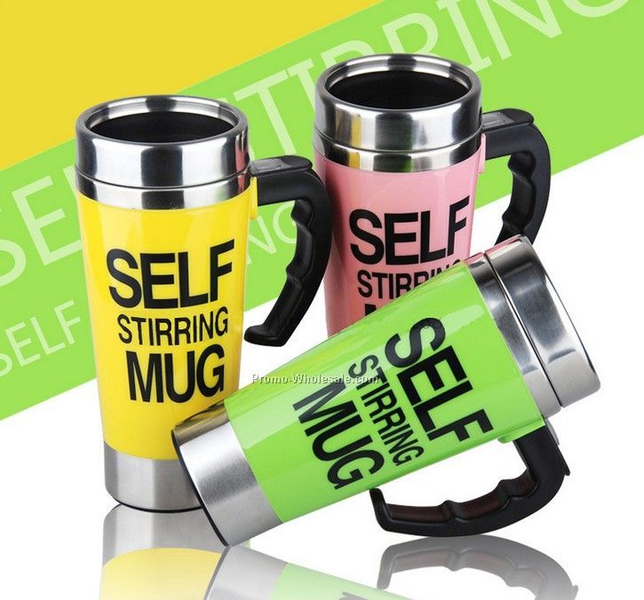 High quality self stirring coffee mug for promotion