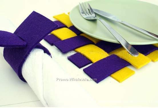 No Print felt Napkin Rings