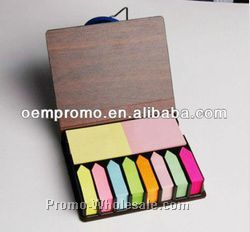 Leatherette Box W/ Sticky Note Pads