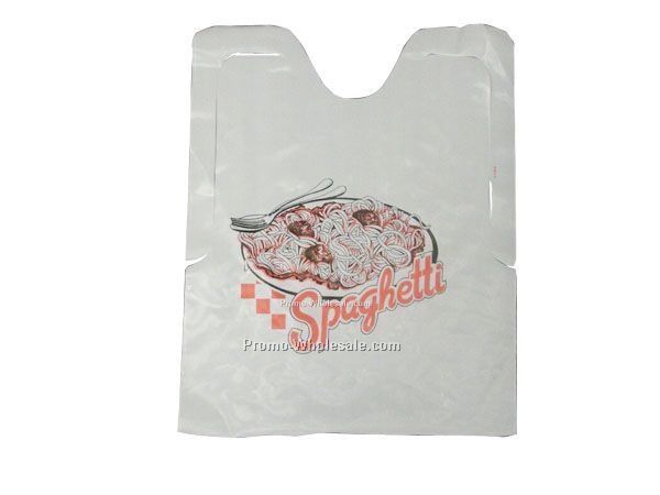 Plastic Disposable Adult Bib With customized logo