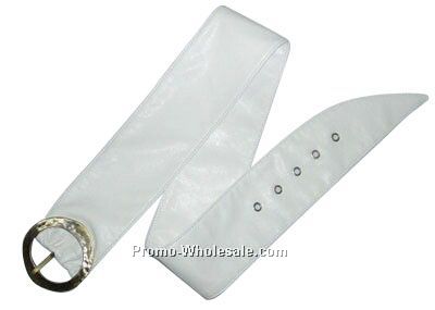 Plastic Fashion Belt W/Buckle Closure