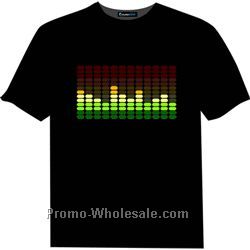 Led flashing light t-shirt