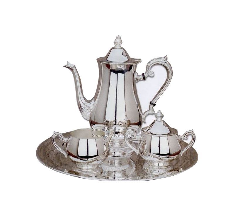 Silverplated Gadroon 4-piece Coffee Set