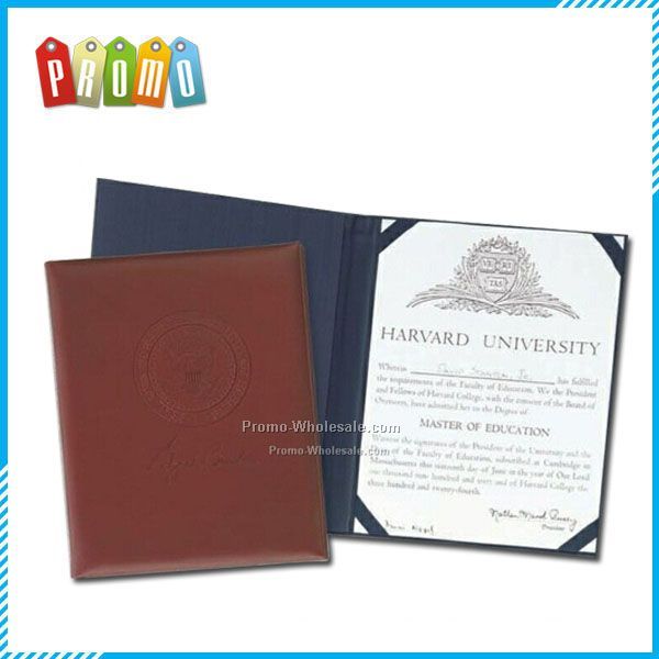 Top Grain Leather Certificate Holder - Domestic