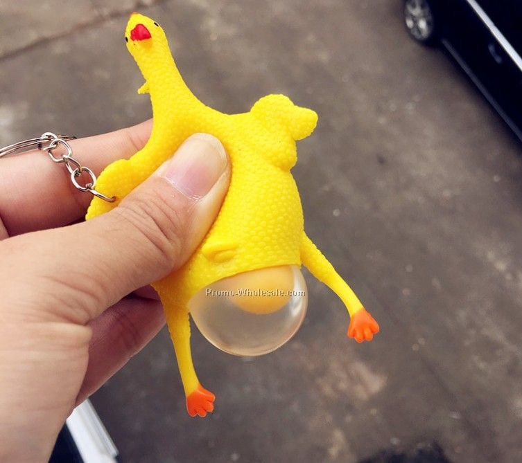 Wholesale Laying Egg Hens Keychain Spoof Vent Chicken, Funny Stress Relief Vent