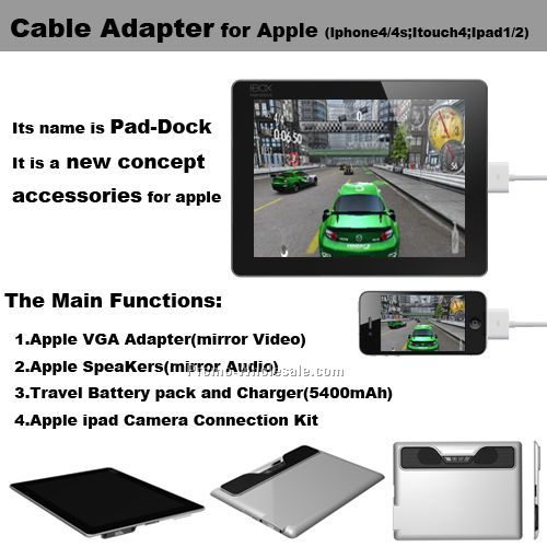 Multi-function cable adapter for Iphone, Accessories for Apple