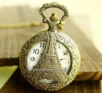 Sided tower, pocket watch necklace