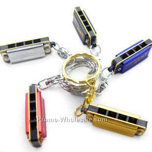 Hohner Metal Mini Harmonica Key Chains