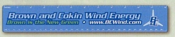 .015 Plastic Ruler - 2"x12-1/4"