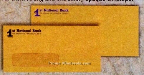 #10 Standard Weight 24 Brown Kraft Window Envelope
