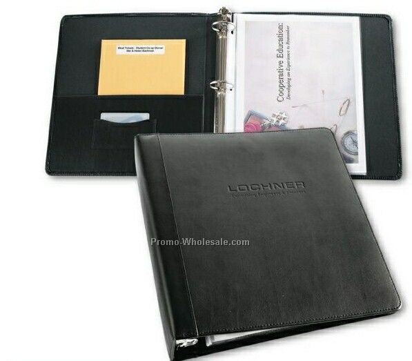 1" Accent Leather Ring Binder