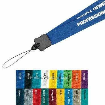 1" Upgrade - Custom Cotton Lanyard W/ Cell Phone Clip