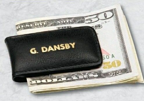 1-1/2"x2-1/2" Leather Money Clip