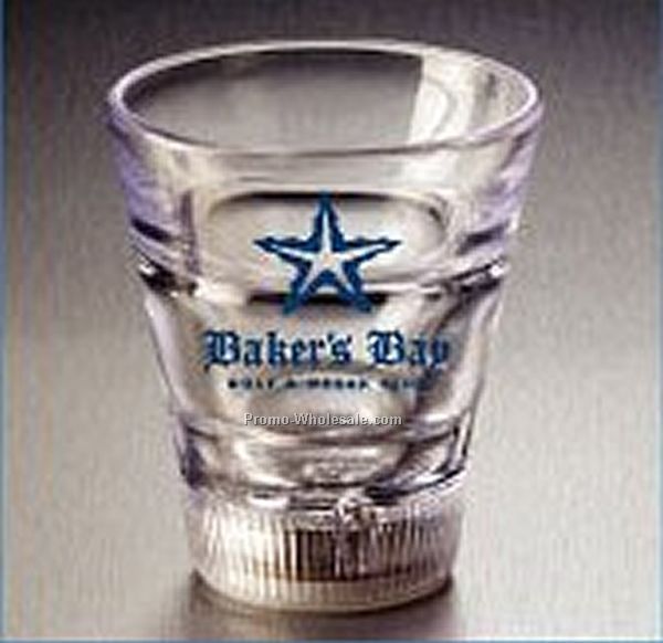 1-1/4 Oz. Light Up Shot Glass - Rainbow LED