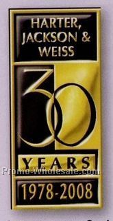 1-1/4"x2-1/2" Silver Fossler Embossed Foil Anniversary Seal