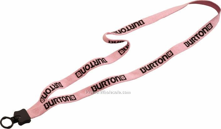 1/2" Knitted Cotton Lanyard With O-ring