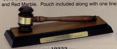 10" Men's Gavel W/Band