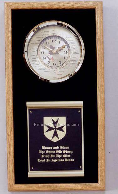 10-1/2"x20-1/2" World Time Series Clock