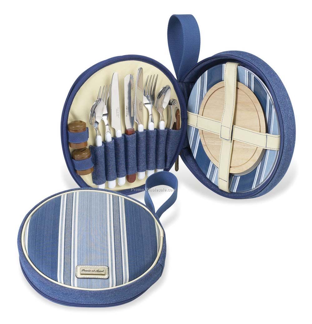 10-1/4"x2" Aegean Travel Picnic Set For Two