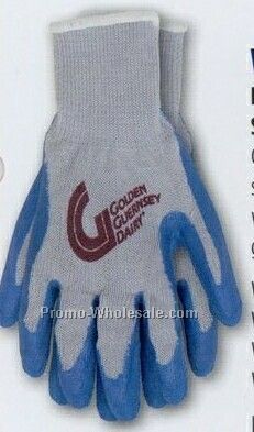 10 Gauge Form Fitted Dipped Strong Knit Cotton Gloves (X-large)
