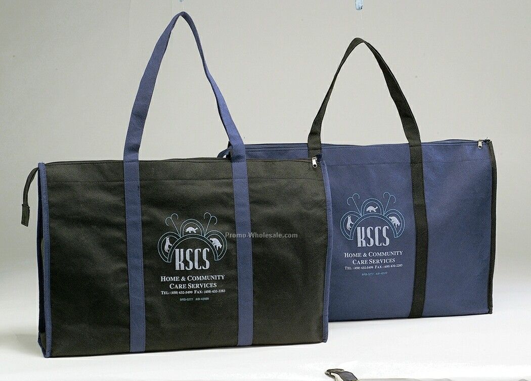 100 G. Non Woven Polymer Bag W/ Zipper