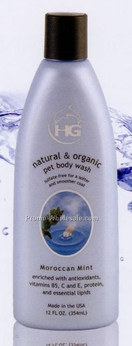12 Oz. Hg Moroccan Mint Natural & Organic Pet Body Wash One Pack