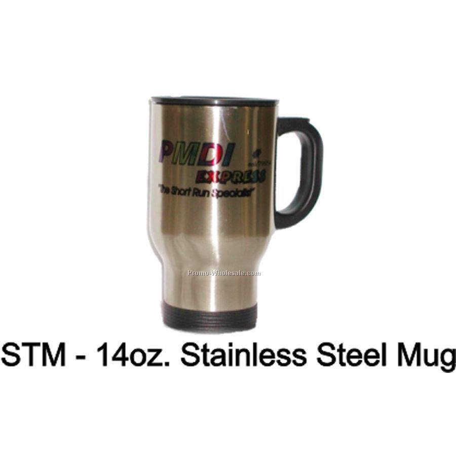 14 Oz. Stainless Steel Travel Mug
