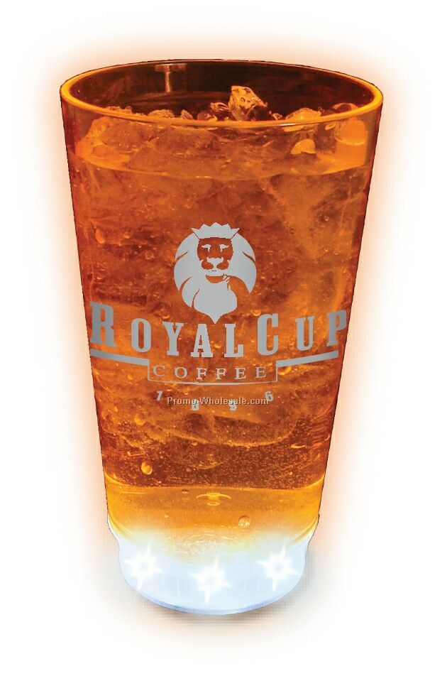 16 Oz. 5-light Acrylic Pint With White LED Lights