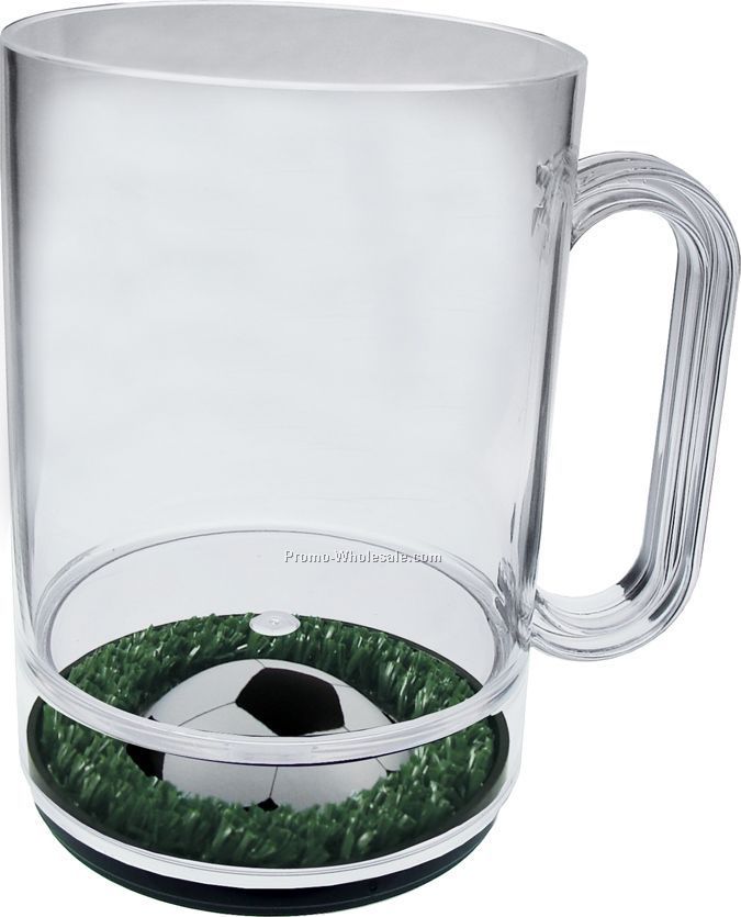 16 Oz. Soccer Compartment Mug