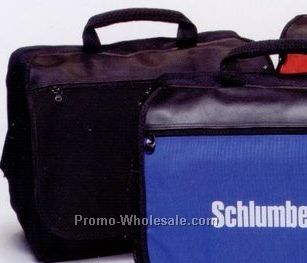 16"x13"x6" Black Midway Computer Briefcases /Blank