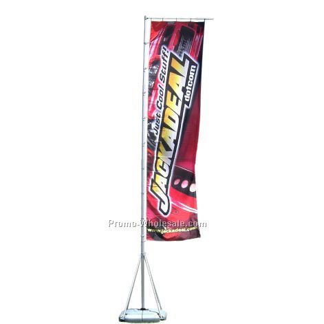 17 Foot Tall Banner Flag - 1 Side Print