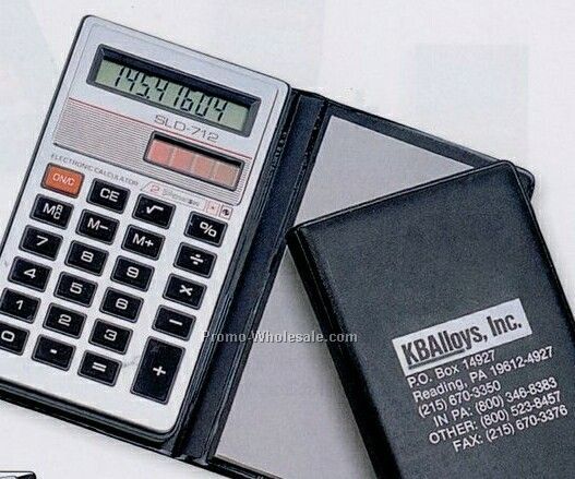 2-3/4"x4-3/4" Solar Power Book Fold Calculator (3 Day Shipping)