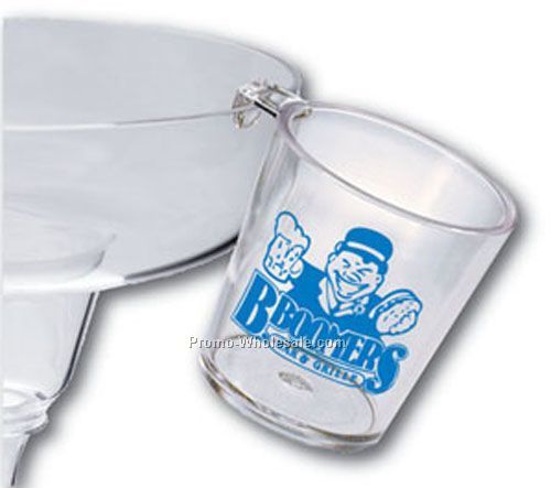 2 Oz. Styrene Clear Hook Shot Glass