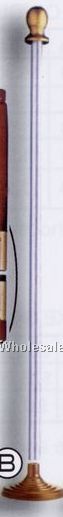 2 Piece Aluminum Flagpole (1"x8')