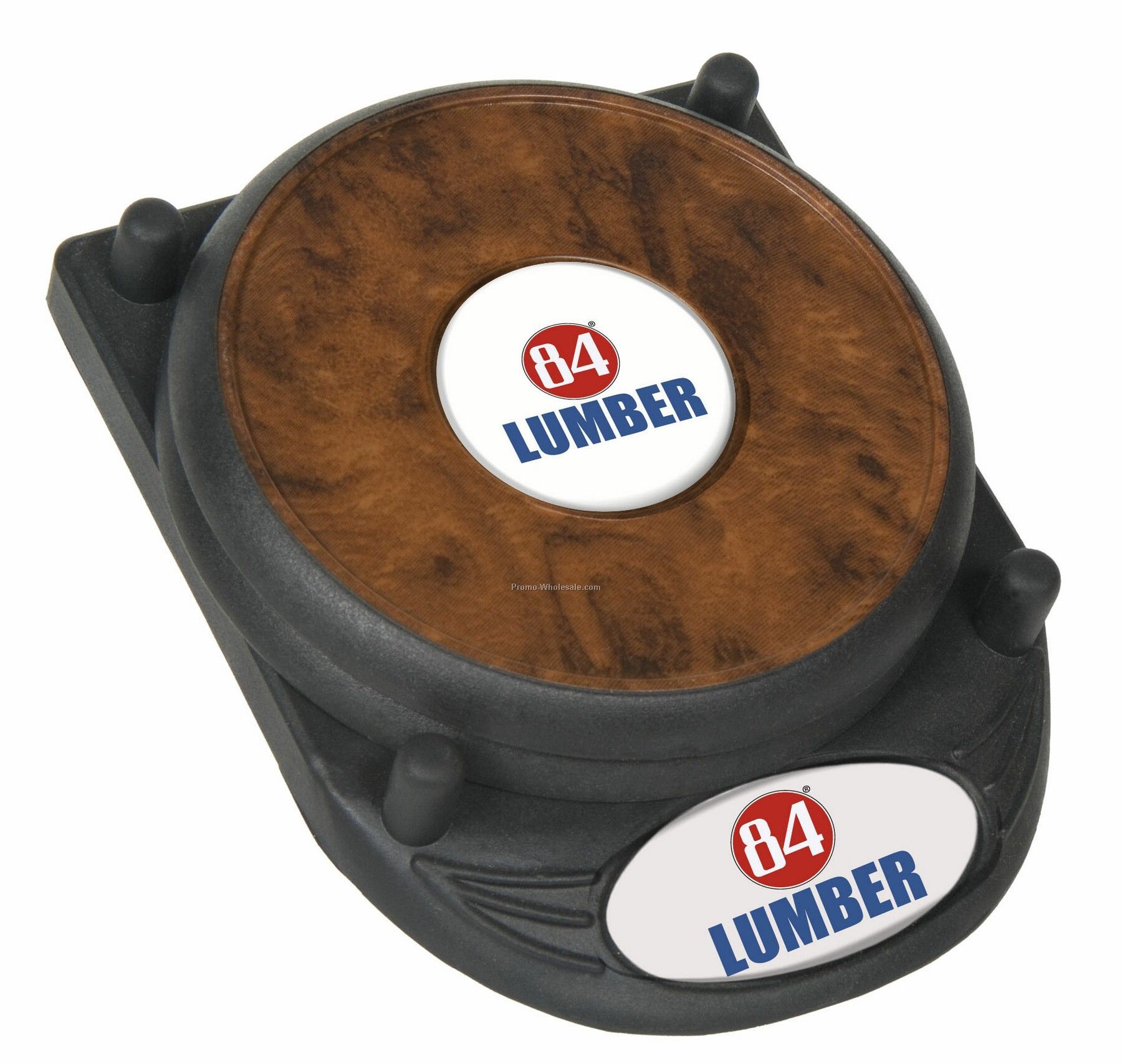 2-piece Wood Grain Orbit Coaster Set