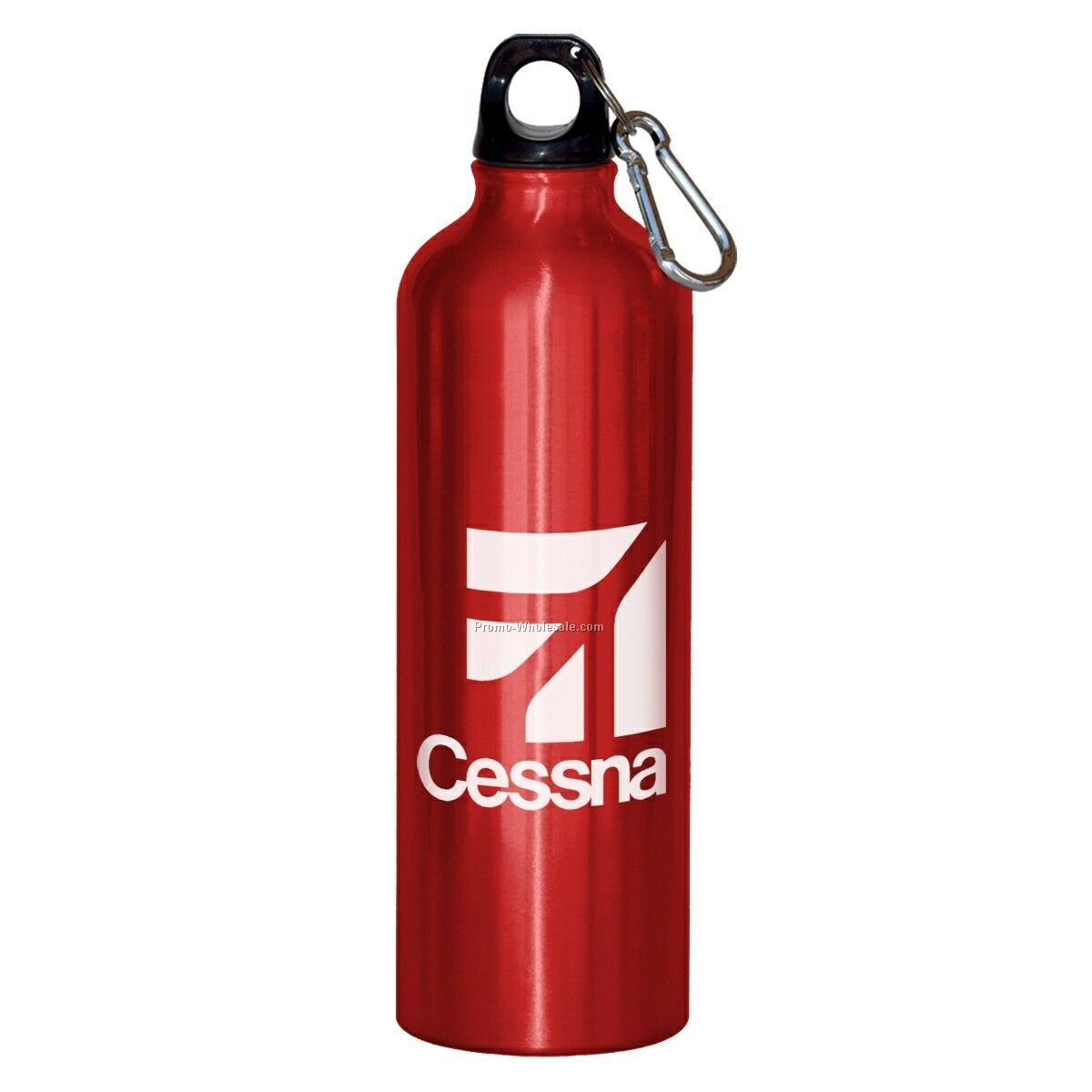 24 Oz. Aluminum Bottle With Carabiner Top