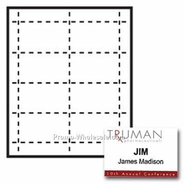 3--1/2"x2-1/4" Custom Nametag Inserts - 3 Color