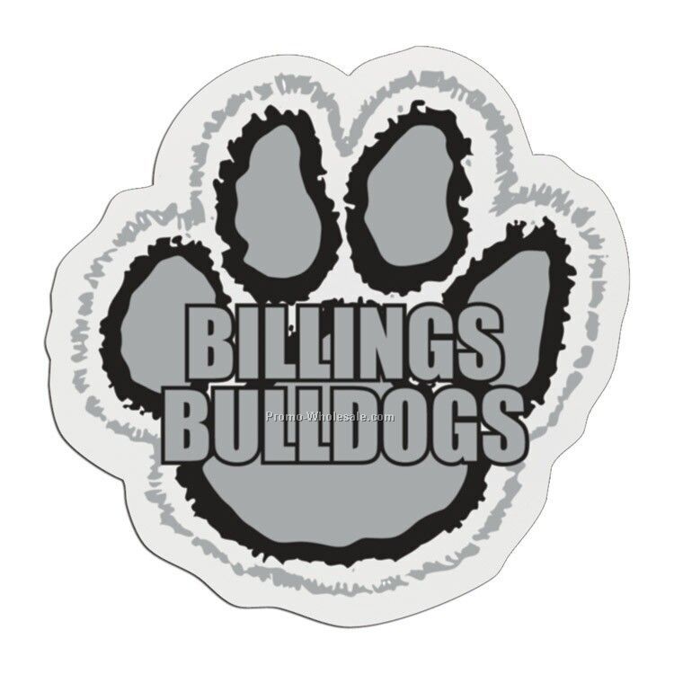 3" Paw Plastic Badge