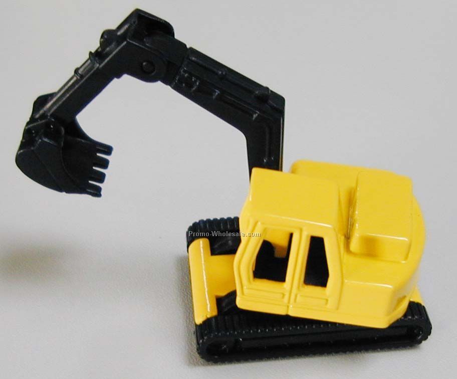 3" Yellow Crawler Excavator Die Cast Mini Vehicles Construction Vehicle