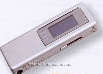 3-1/4"x1-1/4"x1/2" Slimpad II Mp3 Player With FM Tuner - 1gb