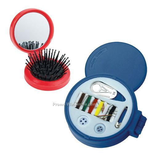 3-1 Sewing Kit With Mirror And Brush