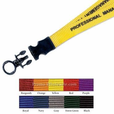 3/4" Upgrade - Custom Nylon Lanyard W/ Detachable O Ring