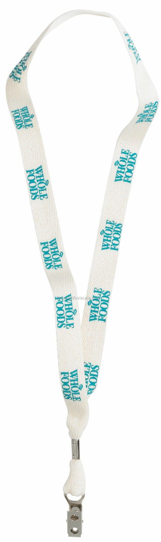 3/4" Wide Certified Organic Cotton Lanyard