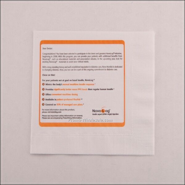 3 Ply White Luncheon Napkin