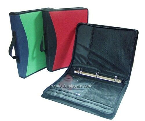 3 Ring Binder Organizer W/ Carrying Handle (11"x14-1/2"x2")