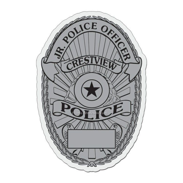 3"x2" Police Badge Plastic Badge