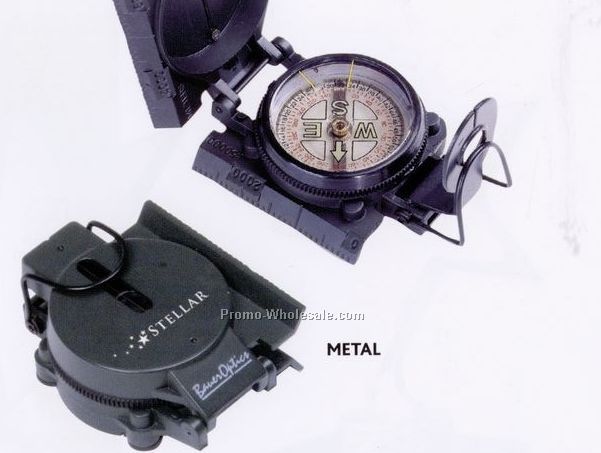 3"x2-1/4" Military Style Metal Compass