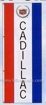3'x8' Single Face Dealer Interceptor Logo Flags - Cadillac